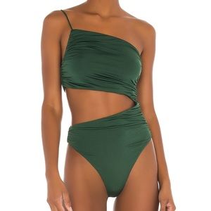 Superdown green bodysuit